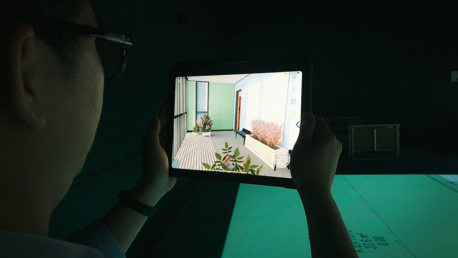 Using AR you're able to see your homes design and walkthrough it.